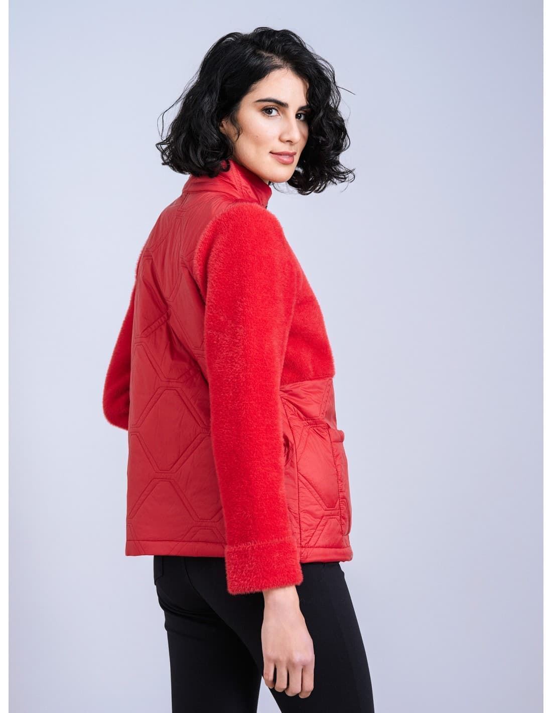 SCORZZO_ Chaqueta cremallera combinada Puffy - Imagen 2