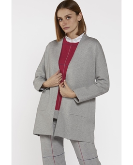 Scorzzo_ Chaqueta gris bolsillos - Imagen 1