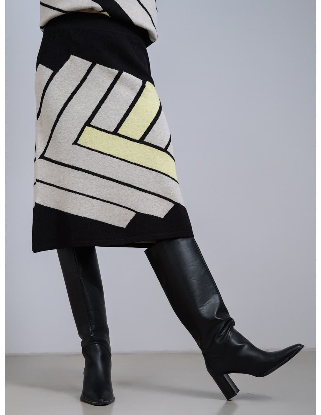 SCORZZO_ Falda punto Intarsia - Imagen 2