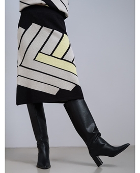 SCORZZO_ Falda punto Intarsia - Imagen 2