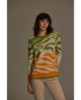 Scorzzo_ Jersey Baguilla Cebra Jacquard - Imagen 1