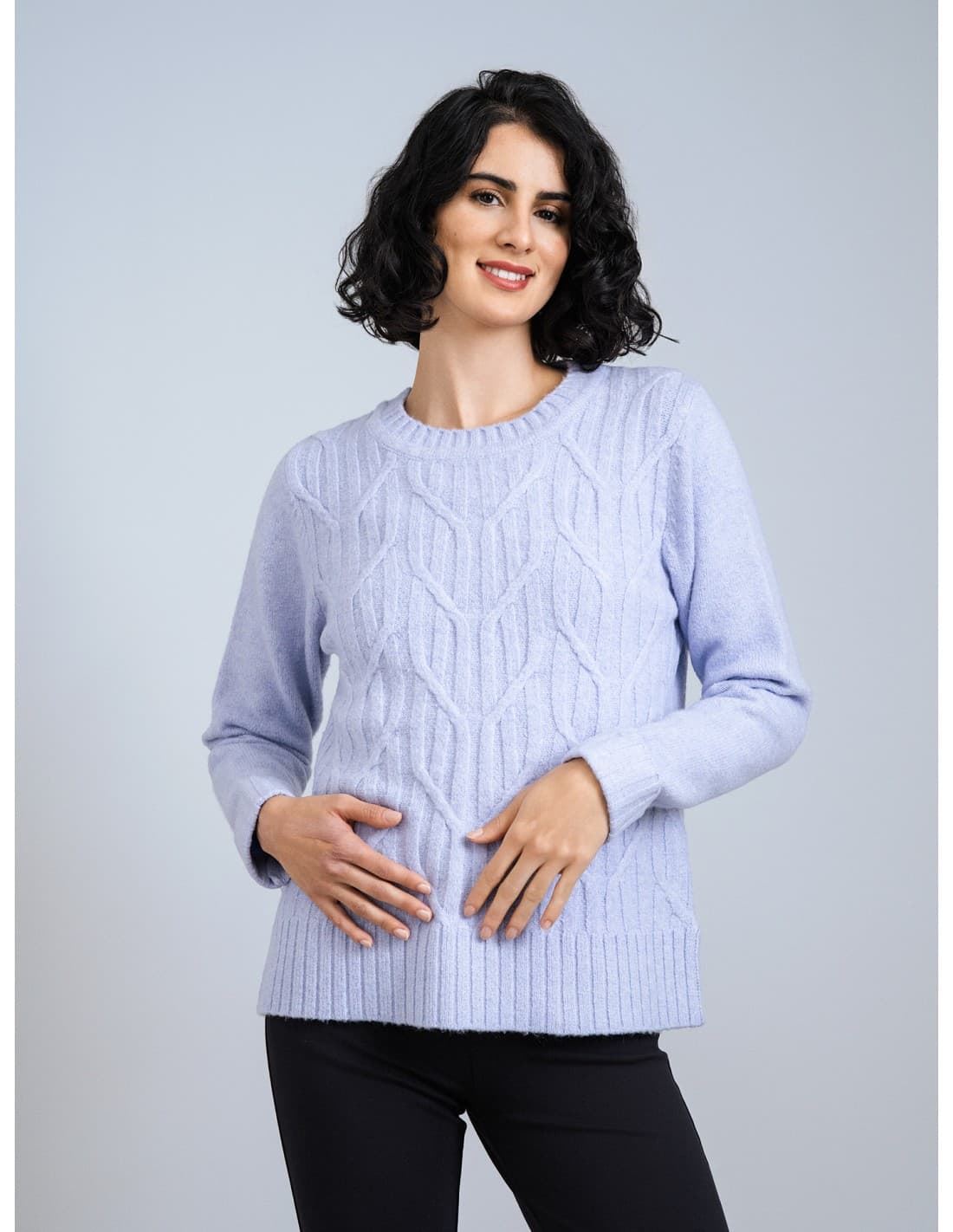 Scorzzo_ Jersey cuello perkins baguilla azul - Imagen 1