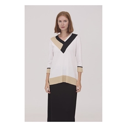 Scorzzo_ Jersey cuello pico Manga 3/4 - Imagen 1