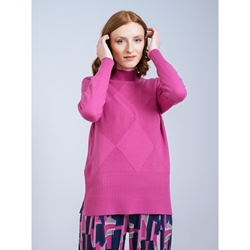 SCORZZO_ JERSEY FUCSIA ROMBOS - Imagen 2