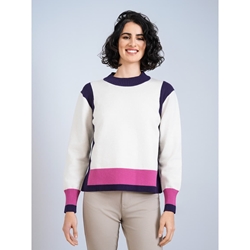 Scorzzo_ Jersey intarsia cuello perkins - Imagen 1