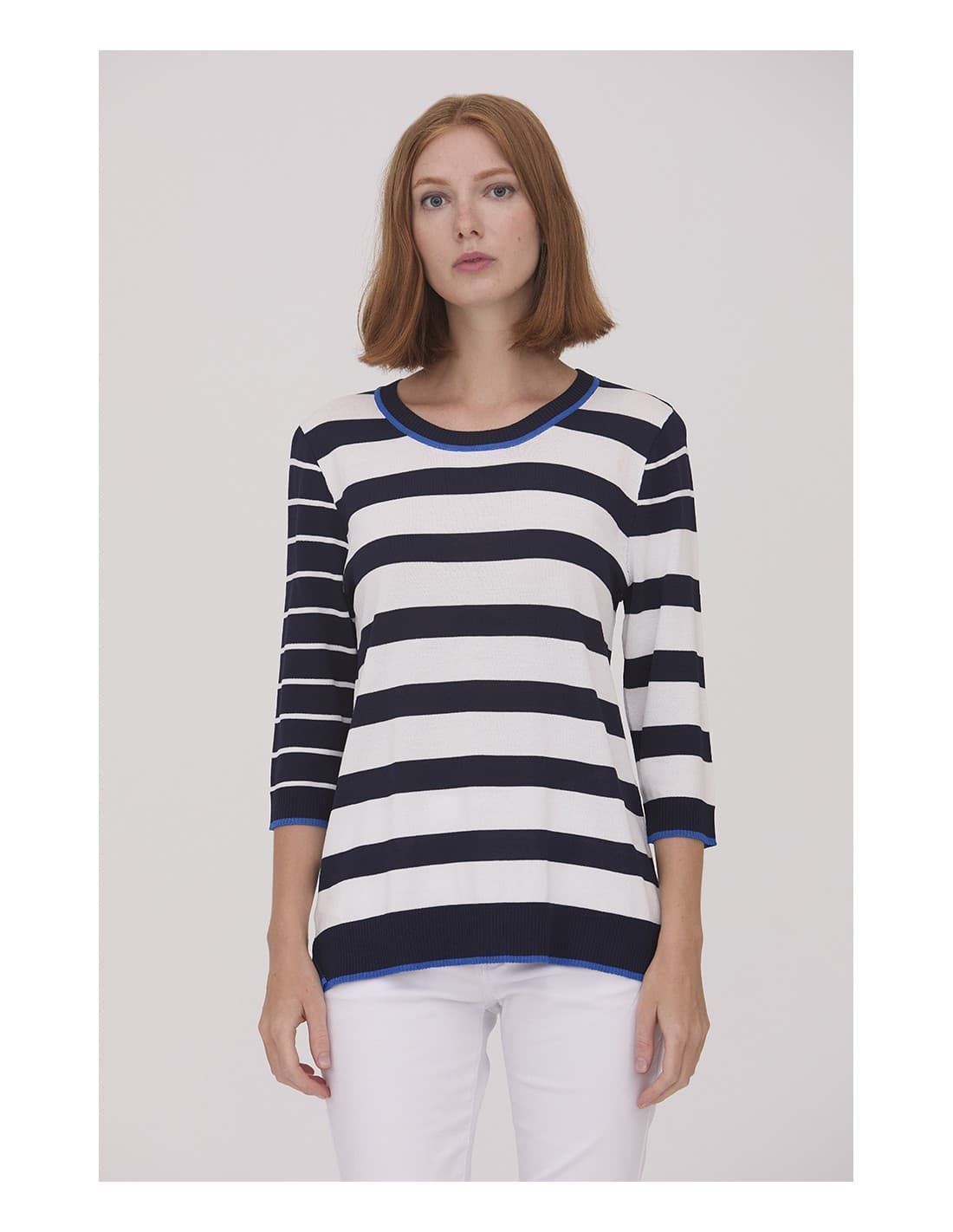 Scorzzo_ Jersey listas con manga 3/4 - Imagen 1