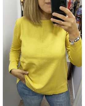 Scorzzo_ Jersey punto básico amarillo - Imagen 1