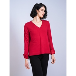 Scorzzo_ Jersey punto combinado satén - Imagen 1