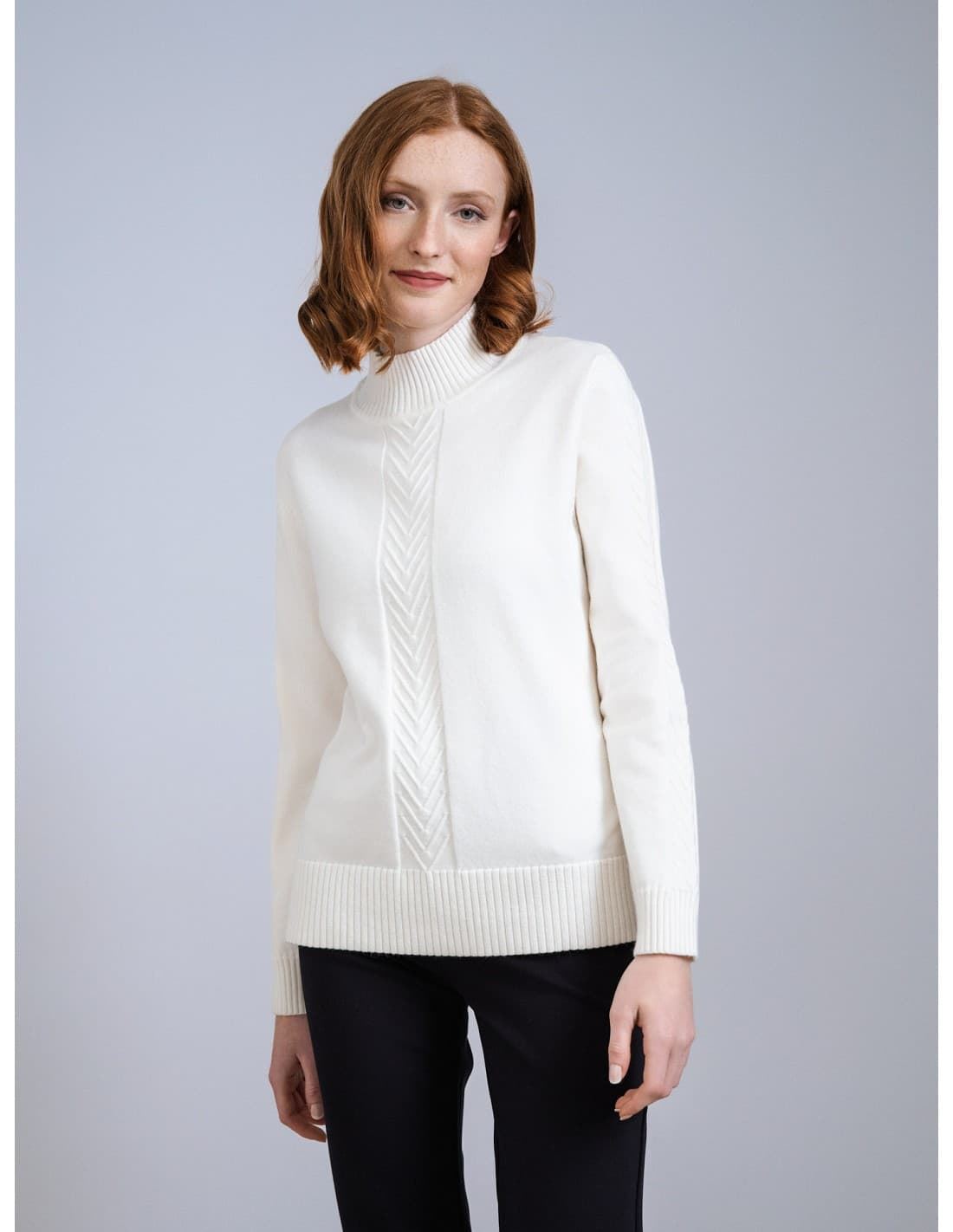 SCORZZO_ Jersey punto cuello cisne - Imagen 1