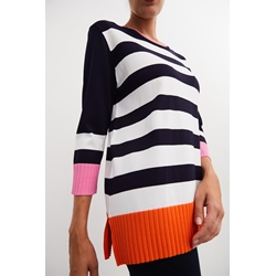 Scorzzo_ Jersey punto fino rayas - Imagen 2