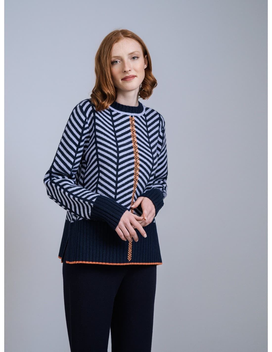 Scorzzo_ Jersey punto marino cuello redondo - Imagen 2