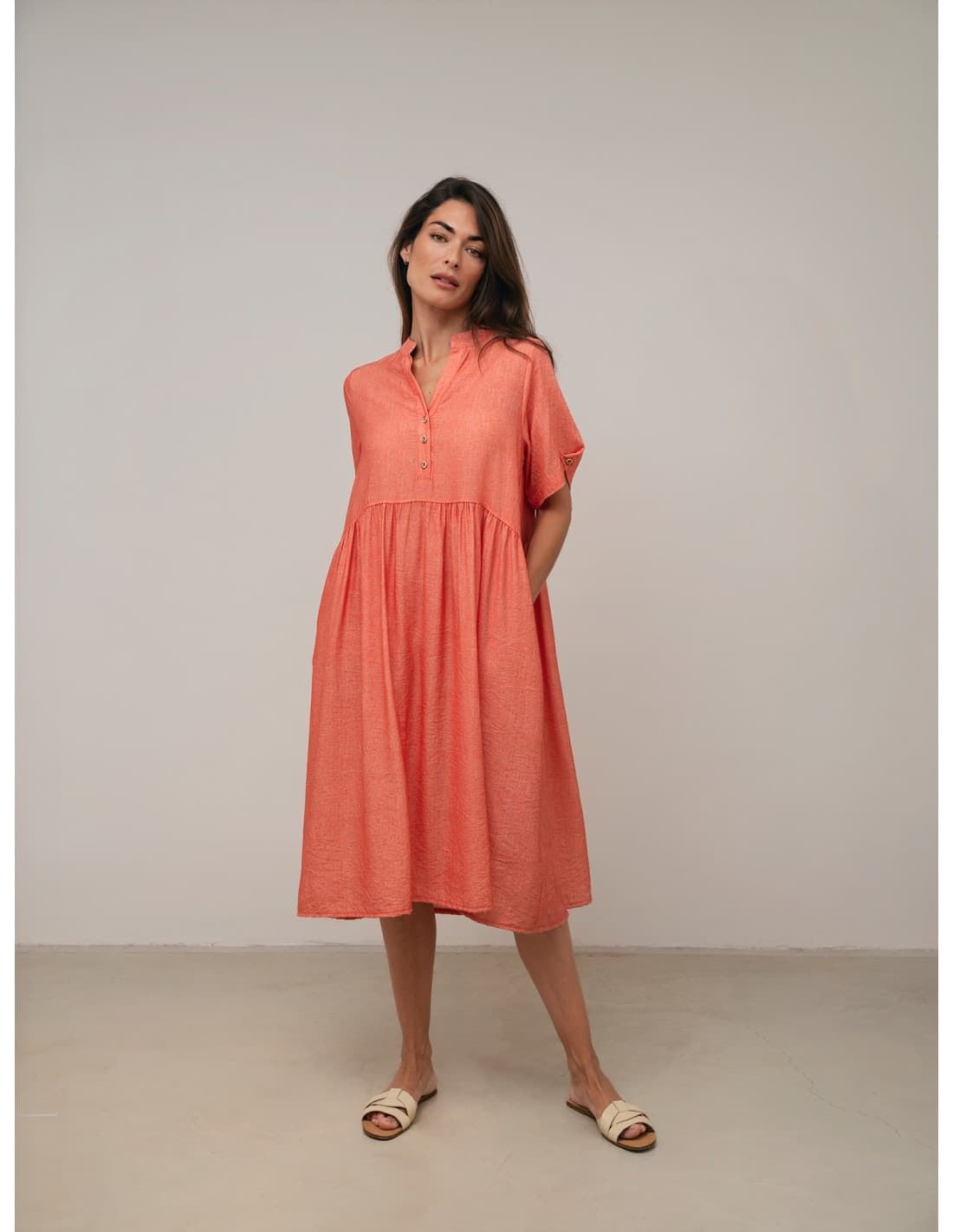 SCORZZO_ Vestido coral - Imagen 1