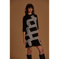 Scorzzo_ Vestido de punto con botones - Imagen 1