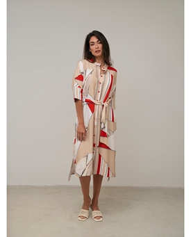 Scorzzo_ Vestido estampado barco - Imagen 1