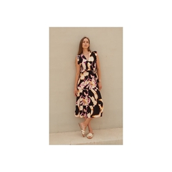 Scorzzo_ Vestido midi escote cruzado - Imagen 1