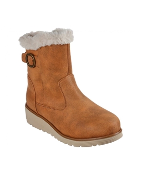 Skechers_ Botín cuero warm tech chica - Imagen 2