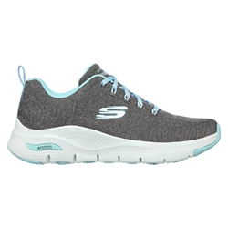 Skechers_ Deportivo arch fit- comfy wave gris - Imagen 1