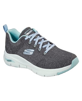 Skechers_ Deportivo arch fit- comfy wave gris - Imagen 2