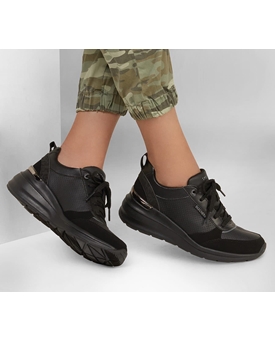 Skechers_ Deportivo cuña Street negro - Imagen 2