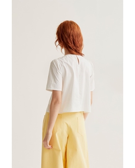 Top algodón con botones florales - Imagen 2