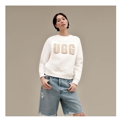 UGG_ Sudadera madeline fuzzy logo blanco - Imagen 1