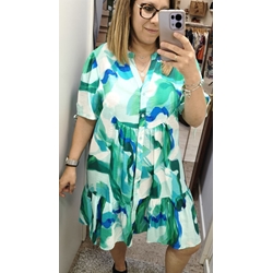 Vestido corto estampado - Imagen 2
