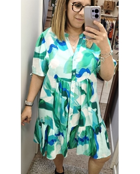 Vestido corto estampado - Imagen 2