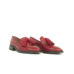 Wonders_ Mocasín borlas burdeos - Imagen 2