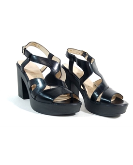 Wonders_ Sandalia plataforma tira ondulada en negro - Imagen 2