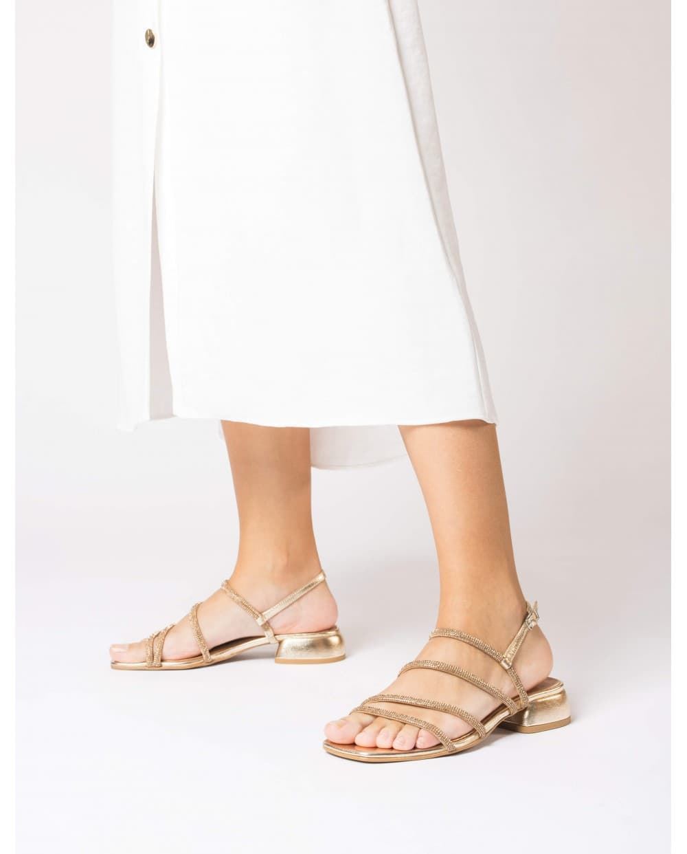 Wonders_ Sandalia zaida platino - Imagen 5