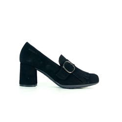 Wonders_ Zapato tacón serraje negro - Imagen 2