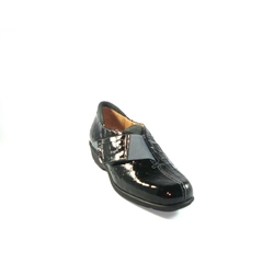 Zapato cuña negro en charol, Comfort Class - Imagen 1